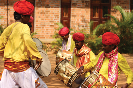 <em>A thunder dance at DakshinaChitra. Photo: Alicia Chuchro</em>