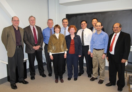 advisory board pictured with faculty