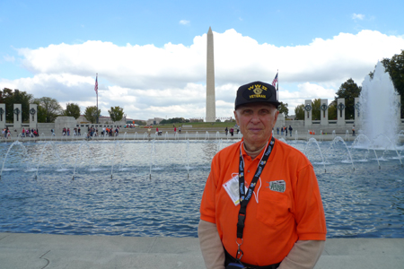Bill Hall by the Washington Monument