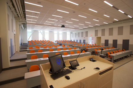 a classroom in the yeh center