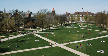 Main quad, photo by Kalev Leetaru