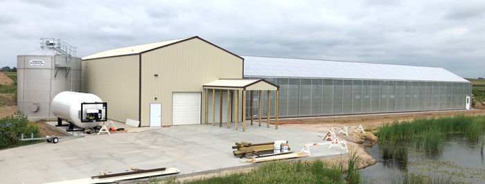 The CLEARAS algal treatment system under construction at the Village of Roberts, Wis.Â Photo: CLEARAS Water Recovery Inc.