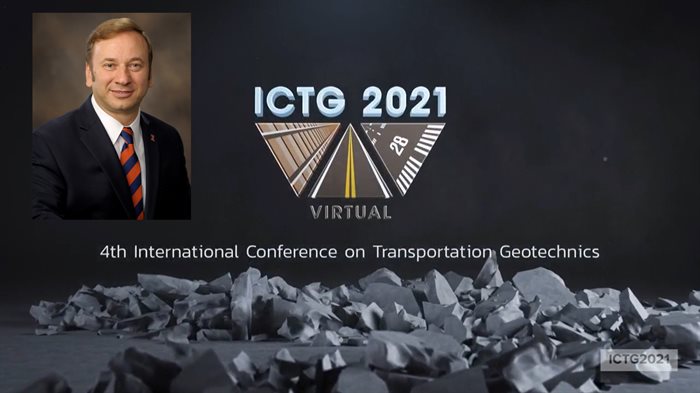 Professor Erol Tutumluer chairs the virtual 4th International Conference on Transportation Geotechnics