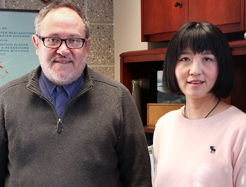 Professor Marcelo Garcia and Hao Luo.