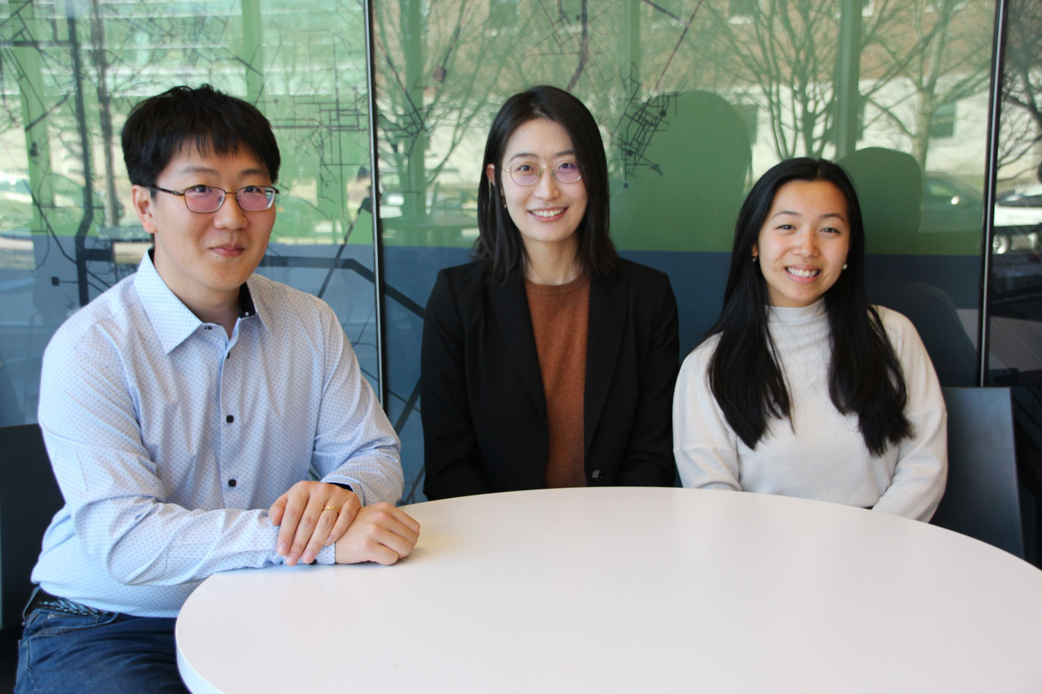 Bowen Fang, Xinchang &quot;Cathy&quot; Li and Joyce Yang