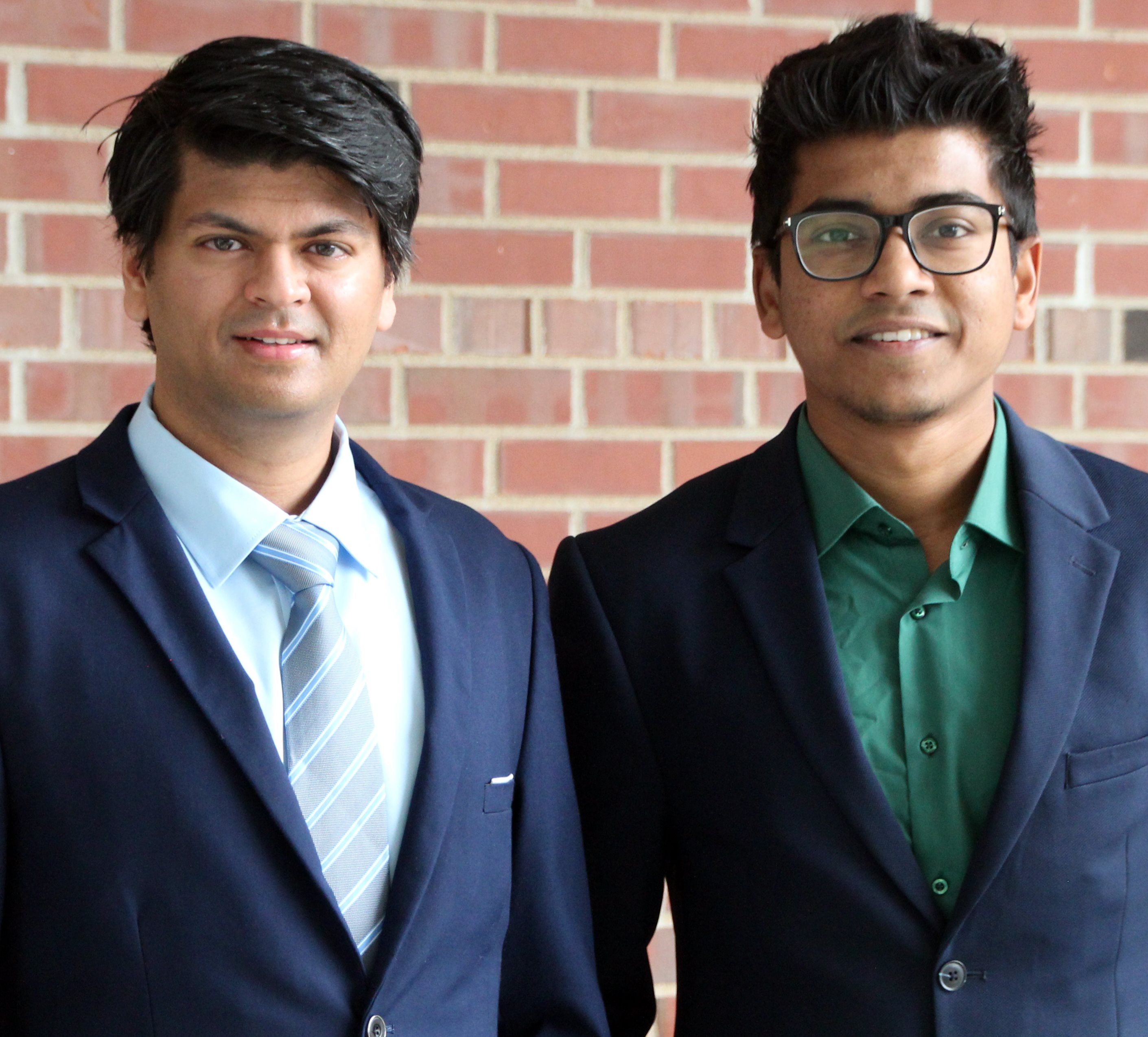 Bayezid Baten (right) with his advisor, Nishant Garg.