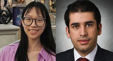 Yuming Zhang, left, and Shayan Shayesteh