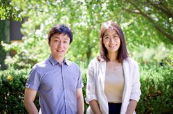 <em>Professor Lei Zhao, left, and graduate student Xinchang' Cathy Li. Photo courtesy Lei Zhao</em>